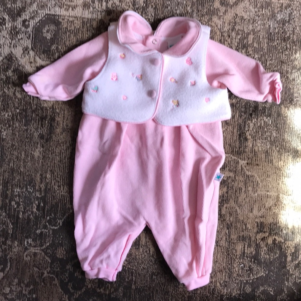 Little Me girls onesie. Size 9mo